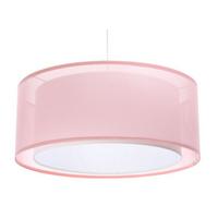 HÄNGELEUCHTE Rosa 60/22 cm - Pink/Weiß, Kunststoff (60/1.5/22cm) - ONZENO