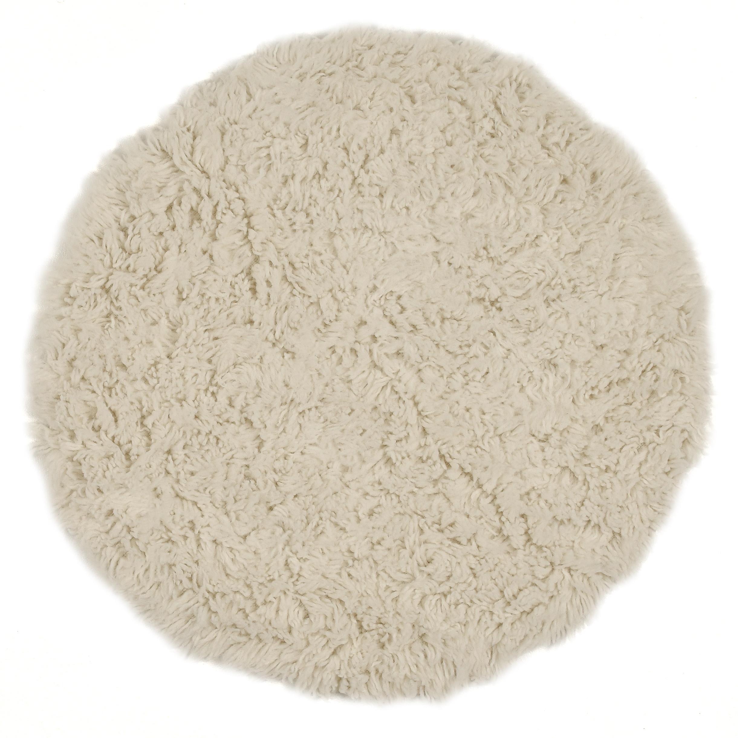 TEPPICH Luxus Flokati 2500 125x125 cm - Champagner, Textil (125/125cm) - Rug and Roll