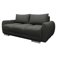 SOFA Logo 2 - Anthrazit/Silberfarben, Holz/Kunststoff (186/89/97cm) - MIRJAN24
