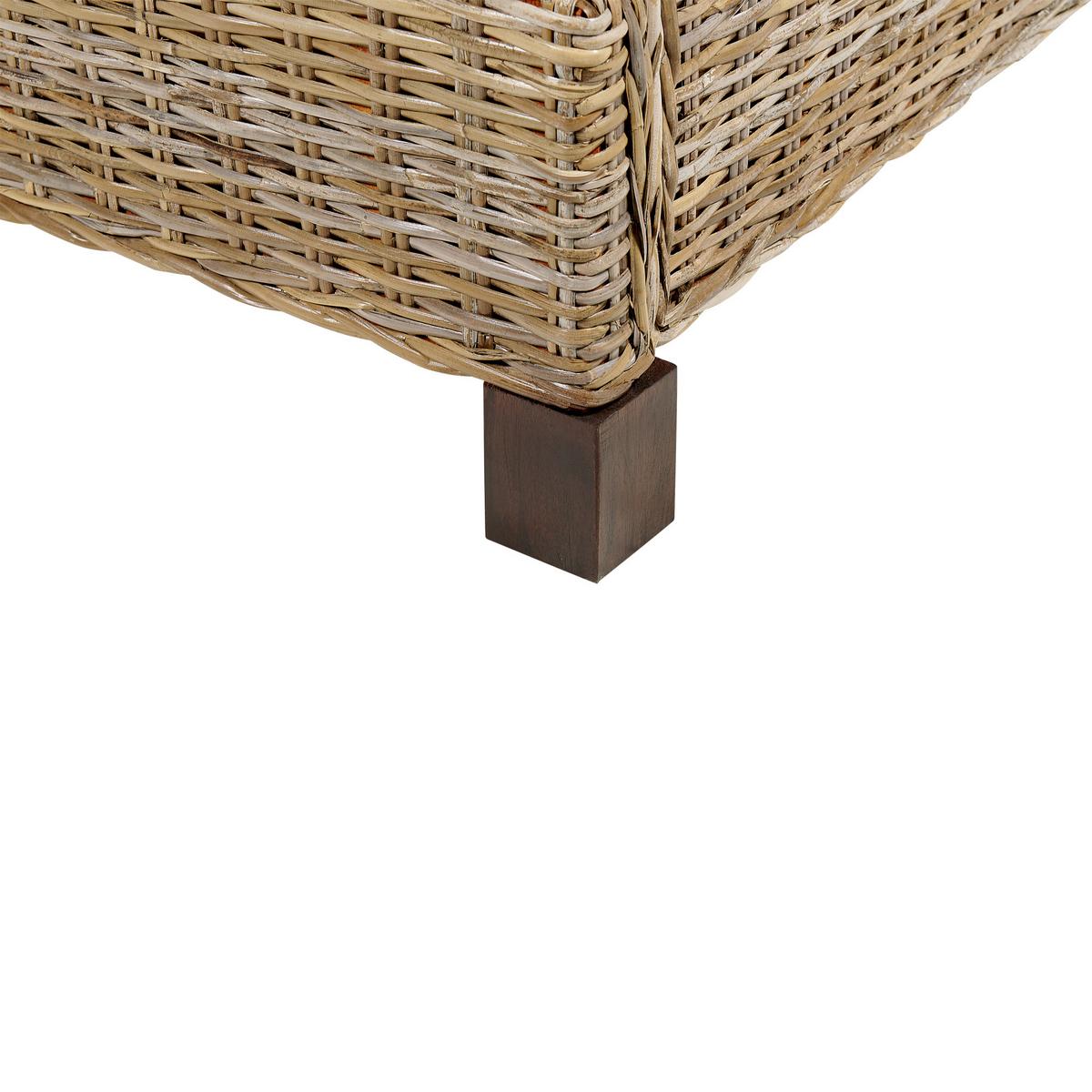 BETT mit Lattenrost 180/200 cm Rattan Naturfarben Salbris - Naturfarben, Naturmaterialien (180/200cm) - Beliani