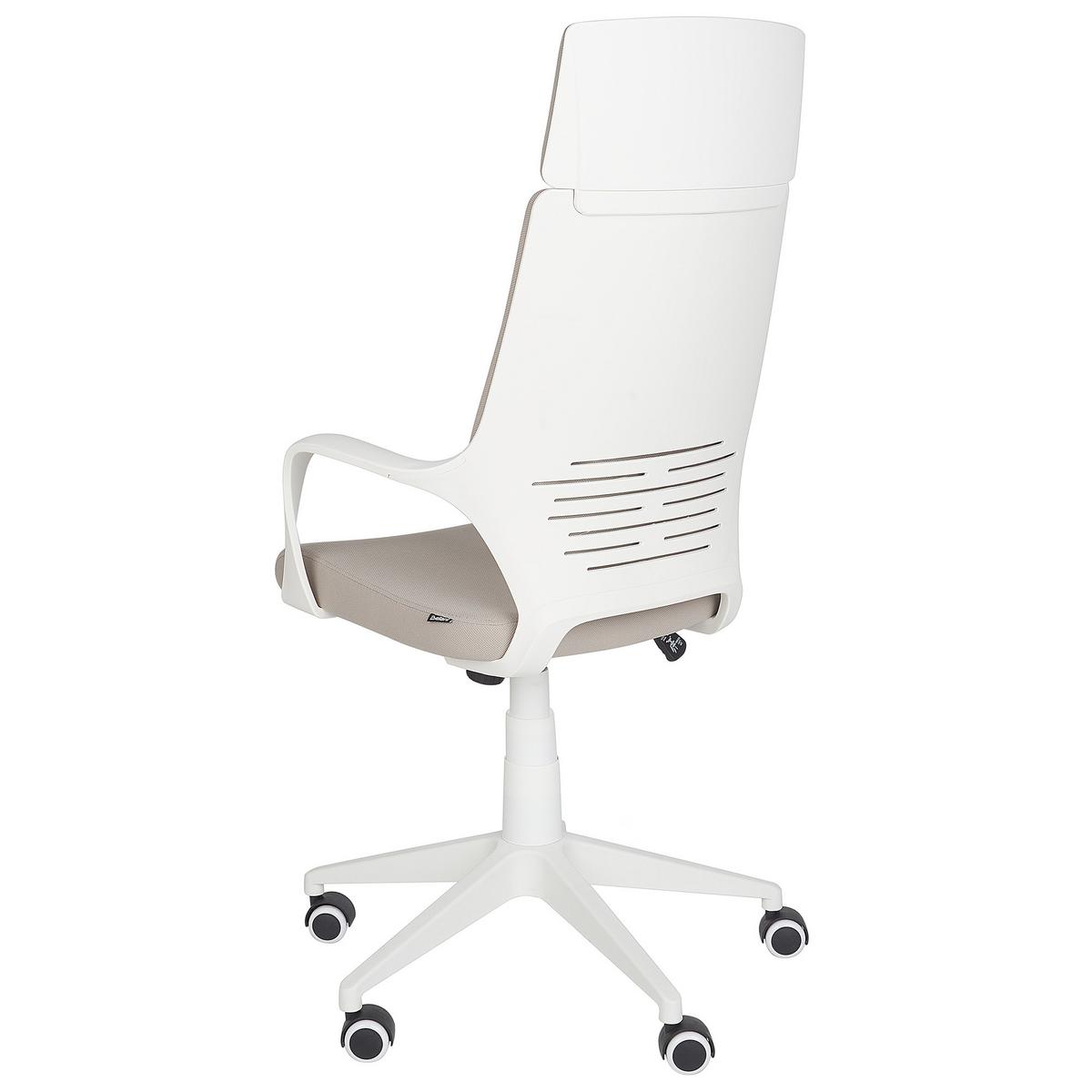 BÜROSTUHL Taupe Delight - Taupe, Kunststoff/Textil (64/116/64cm) - Beliani