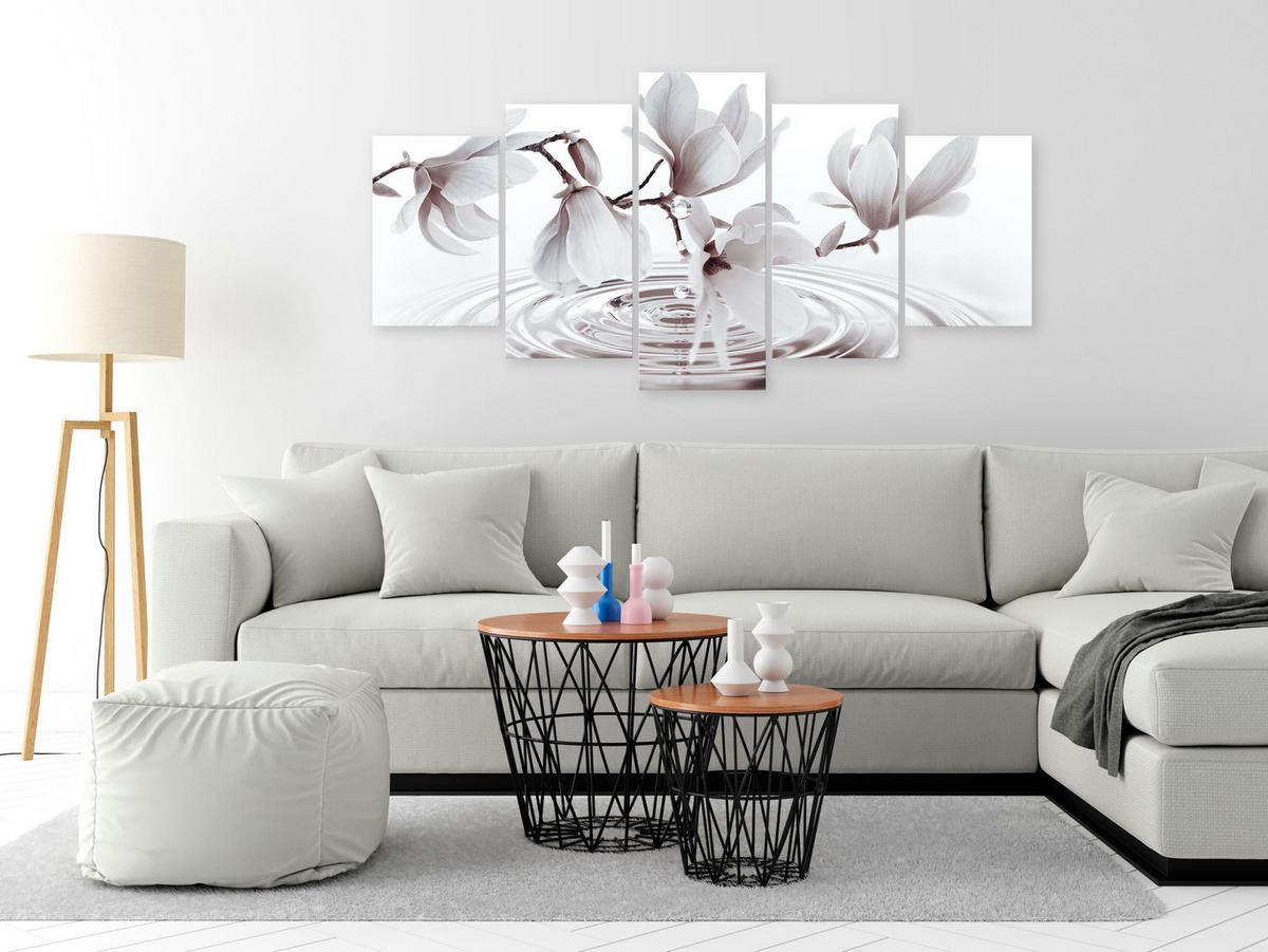KUNSTDRUCK Grau 100/50 cm - Braun/Grau, Textil (100/50cm) - KUNSTLOFT