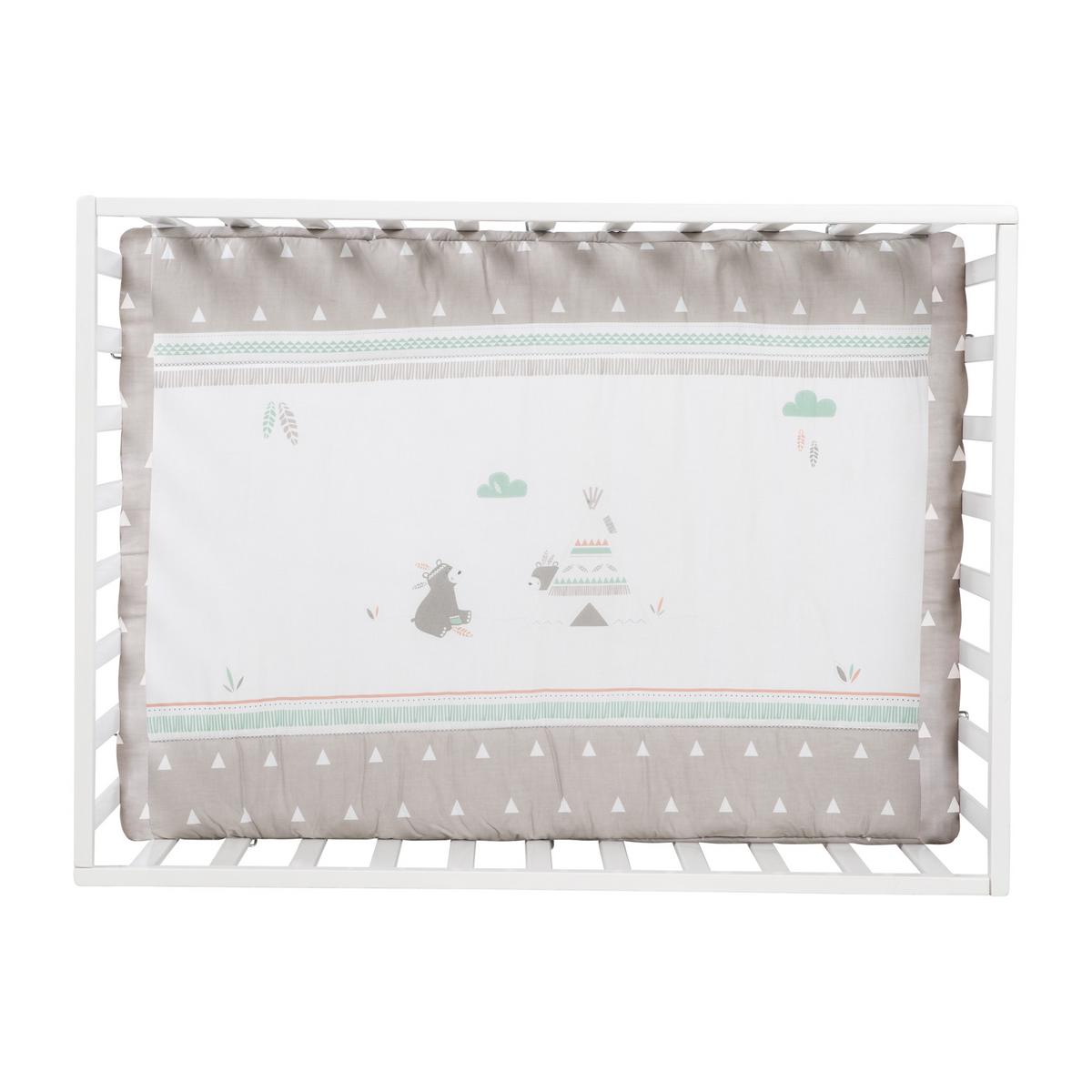 LAUFGITTER 100x75 Indibär - Weiß, Holzwerkstoff (72.5/72/98cm) - Roba