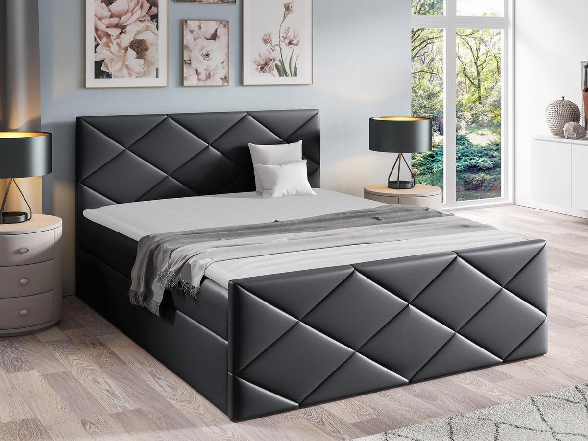 BOXBETT Herkules - H3 - Graphitfarben, Holz (160/200cm) - MIRJAN24