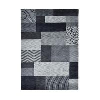 HANDKNÜPFTEPPICH Domas 170x240 cm - Anthrazit, Textil (170/240cm) - THEKO