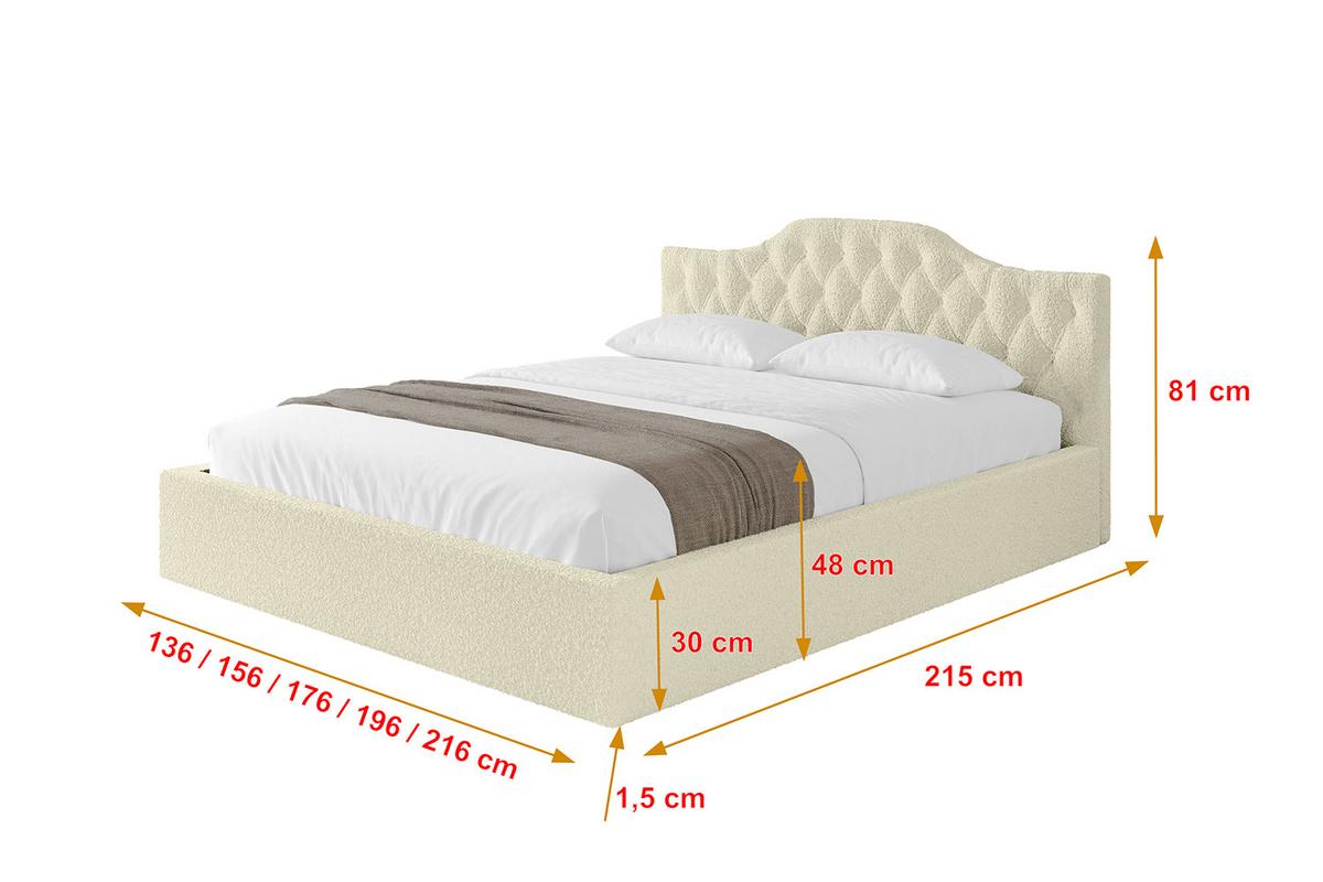 POLSTERBETT mit Bettkasten und Lattenrost, Bett mit Matratze H3/H4 - FALIO-V1 120x200 Beige - Taupe, Holzwerkstoff/Textil (120/200cm) - ALTDECOR