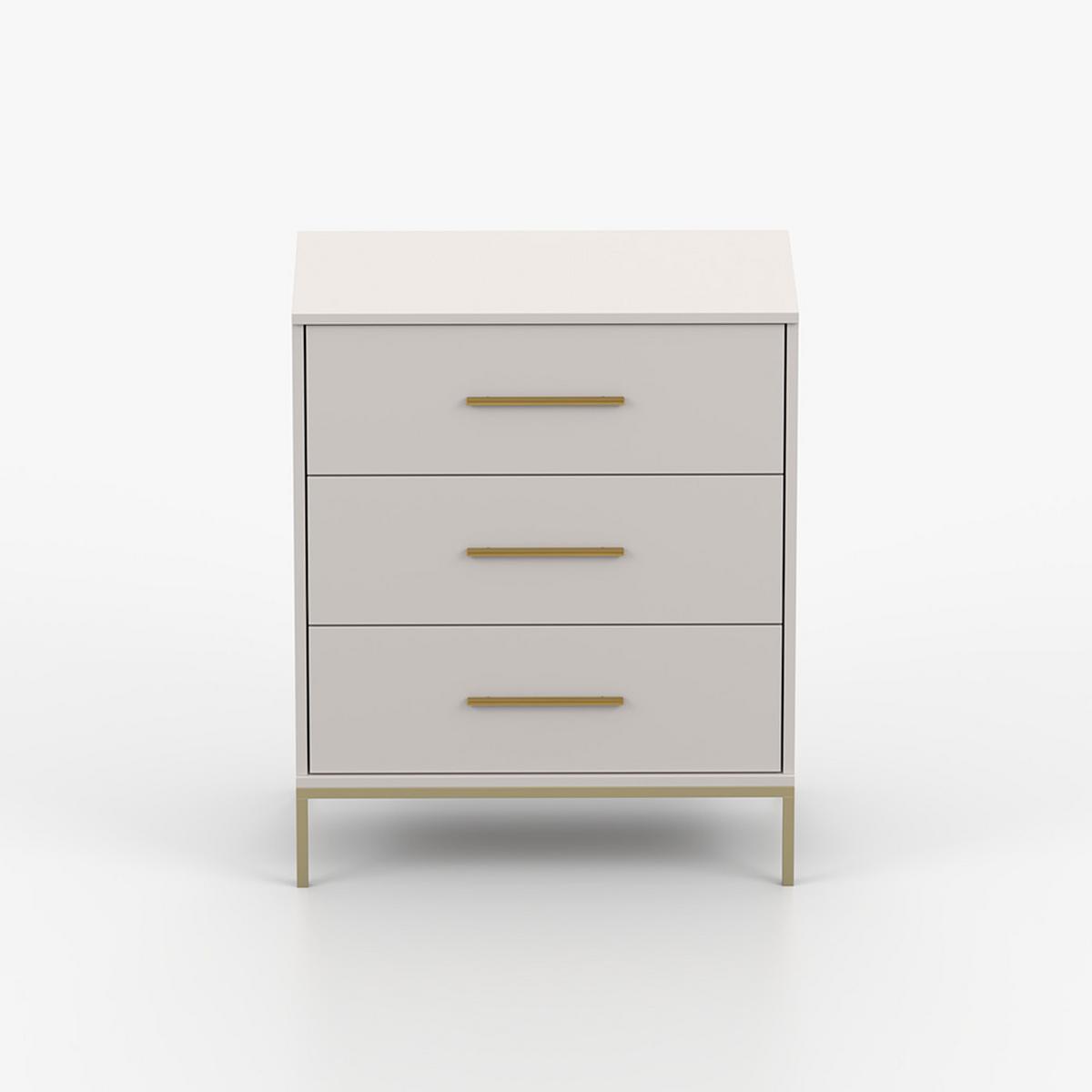 KOMMODE ROSA 3S 70/85/39 cm Kaschmir - Kaschmir, Holzwerkstoff/Metall (70/85/39cm) - imoebel24