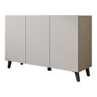 KOMMODE Phuket 120 - Kaschmir/Schwarz, Holzwerkstoff/Kunststoff (120/76/39cm) - MIRJAN24