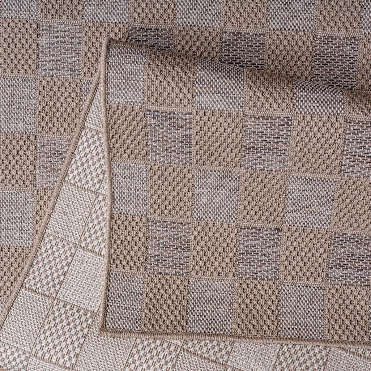 OUTDOORTEPPICH Boho Beige Weiß Creme 120 x 160 cm - Beige, Kunststoff (120/160cm) - TT Home