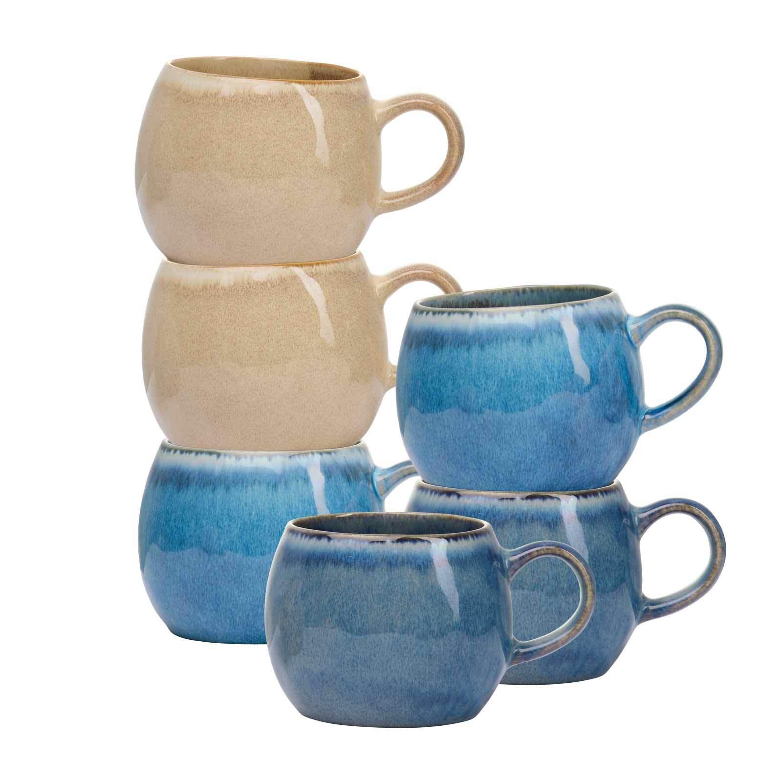HENKELBECHER Estoril blau 480 ml 6er Set - Blau, Keramik (0.48L) - Ritzenhoff Breker