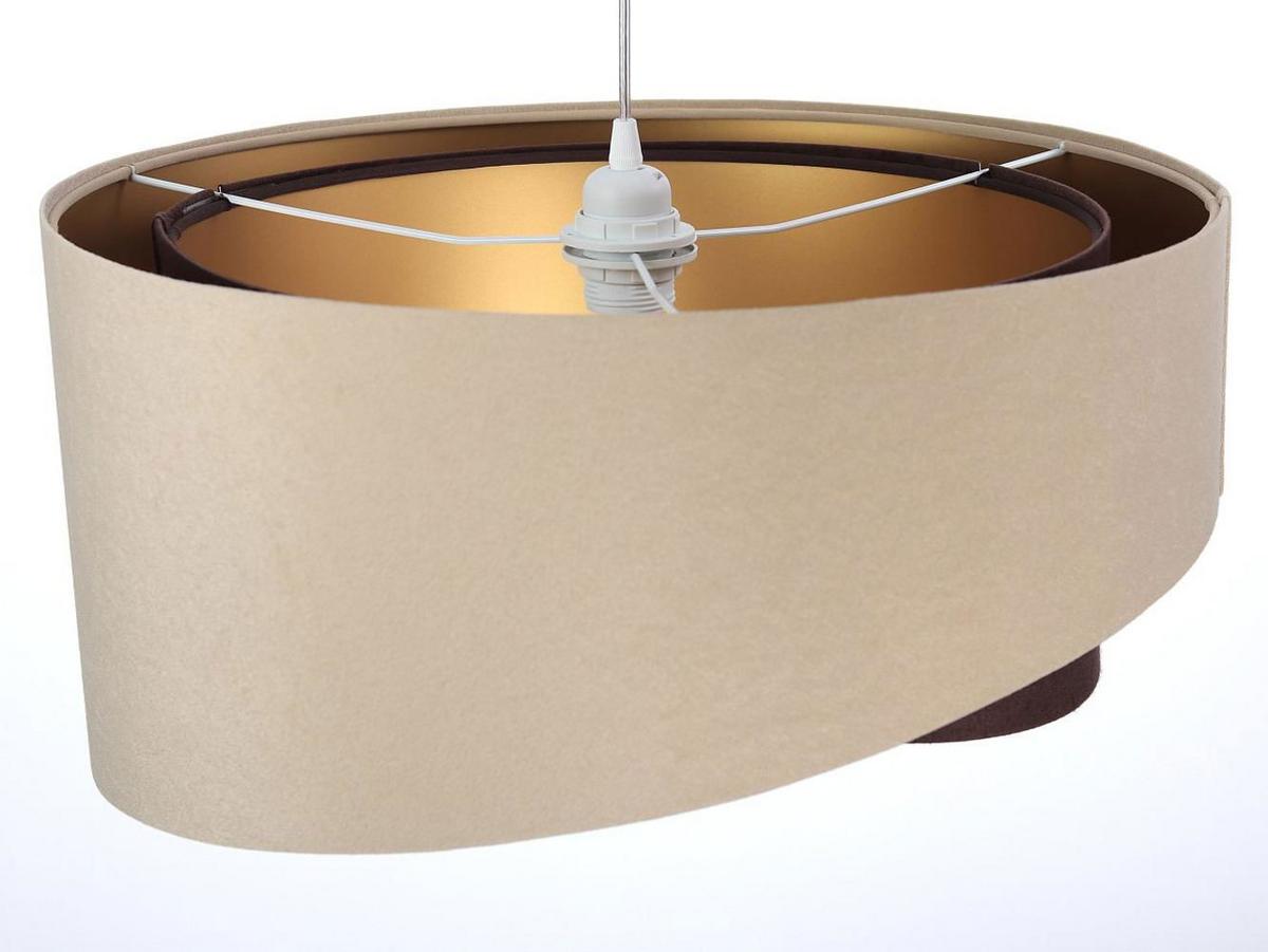HÄNGELEUCHTE Beige 50/23 cm - Braun, Kunststoff (50/1/23cm) - ONZENO