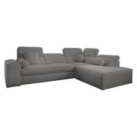 ECKSCHLAFSOFA Vito VII, Seite: Rechts - Dunkelgrau, Holz/Textil (276/214cm) - MIRJAN24