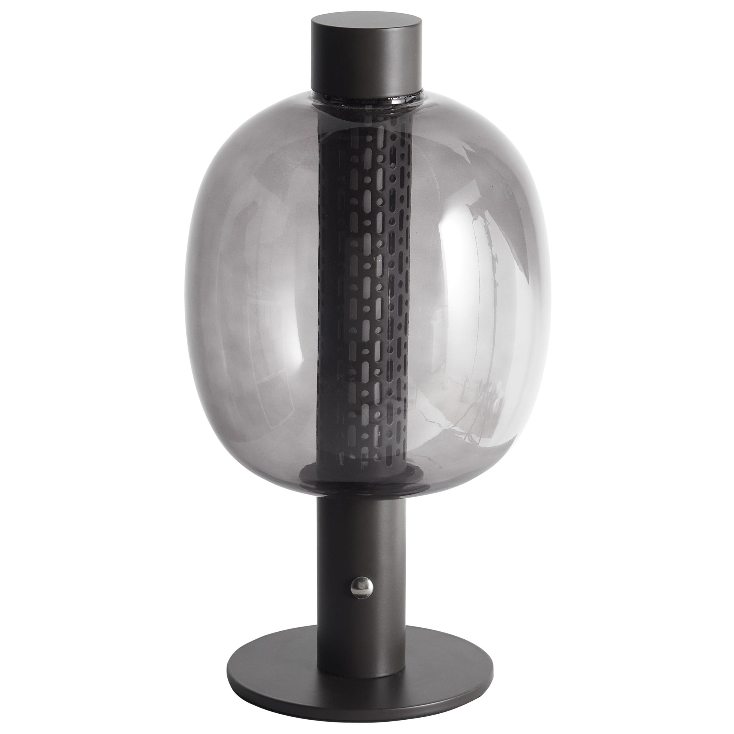 LED-TISCHLEUCHTE Schwarz Pulangi - Schwarz, Metall (15/15/30cm) - Beliani