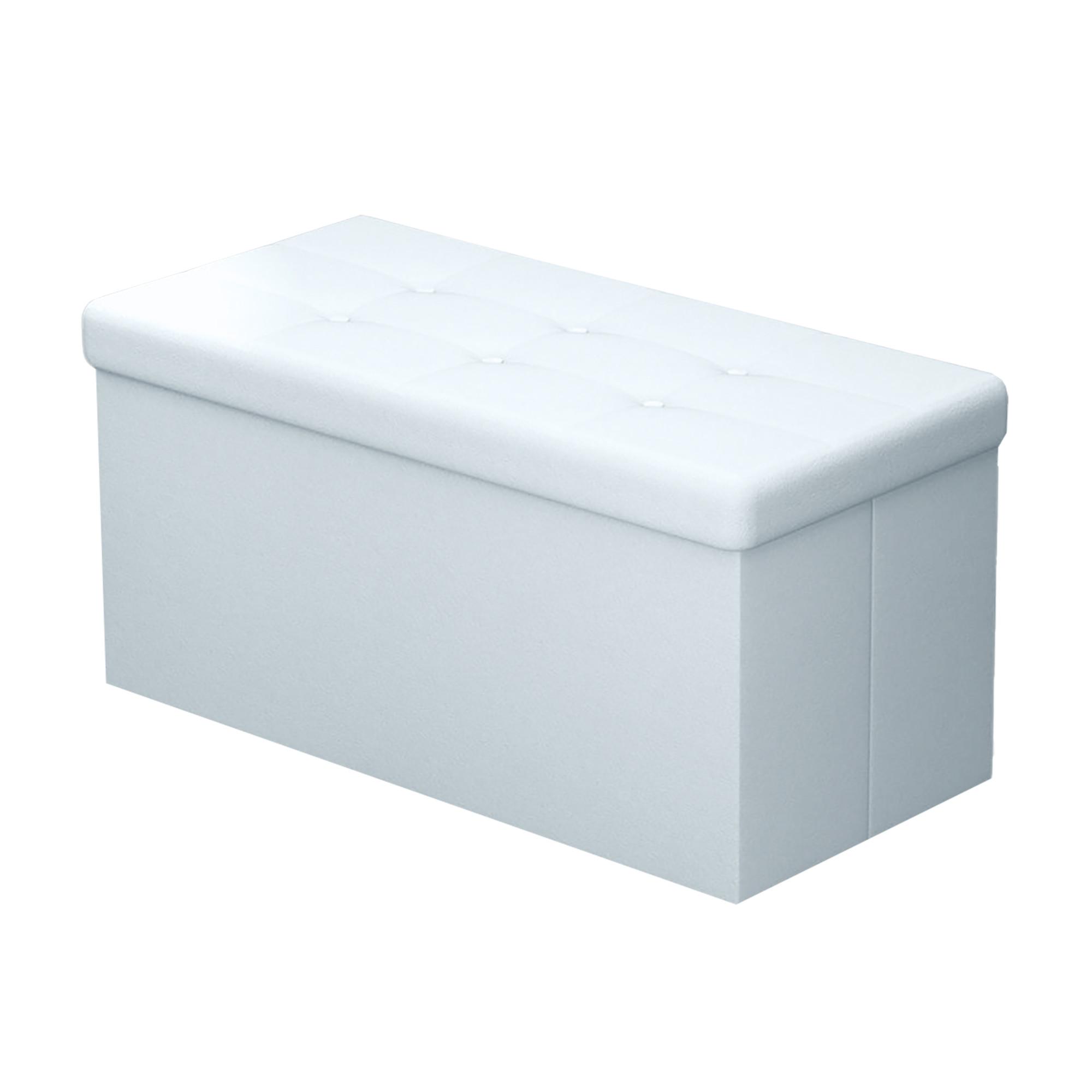 SITZBANK Faltbar Kunstleder (Weiß) - Weiß, Karton (78/38/38cm) - Intirilife