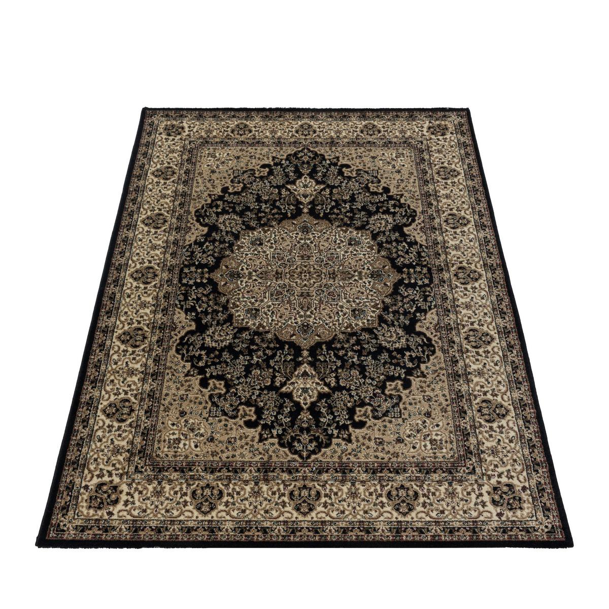 TEPPICH Kurzflor GEISLER in Schwarz, orientalisch, aus Polypropylen, 240 x 340 cm - Beige, Textil (340/240cm) - KADIMA DESIGN