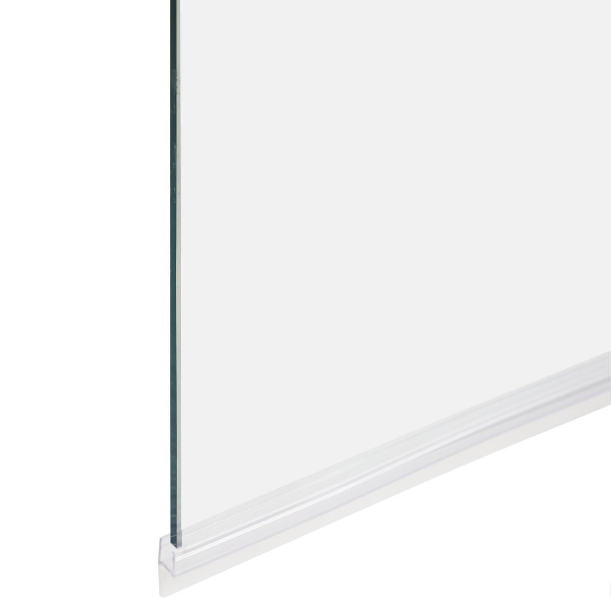 BADEWANNENAUFSATZ 140/70 cm Silber Lapan - Transparent, Glas (70/140cm) - Beliani