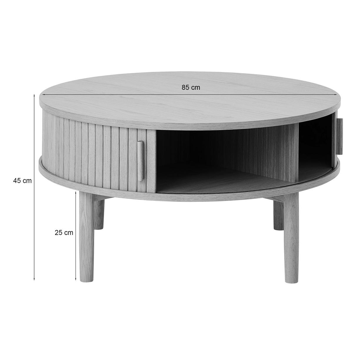 COUCHTISCH Meta 85 cm - Beige, Holz/Holzwerkstoff (85/85/45cm) - Selsey