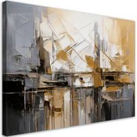LEINWANDBILD Abstraktion 60x40cm - Goldfarben, Textil (60/40cm) - Feeby