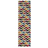 TEPPICH MEON, geometrisch, Bunt, 66 x 230 cm - Multicolor, Textil (230/66cm) - KADIMA DESIGN