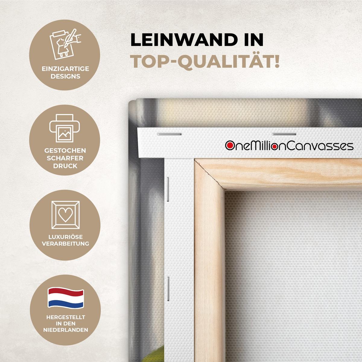 LEINWANDBILD Zitronen - Stilleben - Gelb Wandbild 40x30 cm - Gelb, Textil (40/30cm) - MuchoWow
