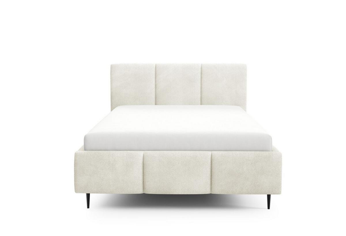 POLSTERBETT Miami - Creme, Holzwerkstoff/Textil (160/200cm) - Fun Möbel