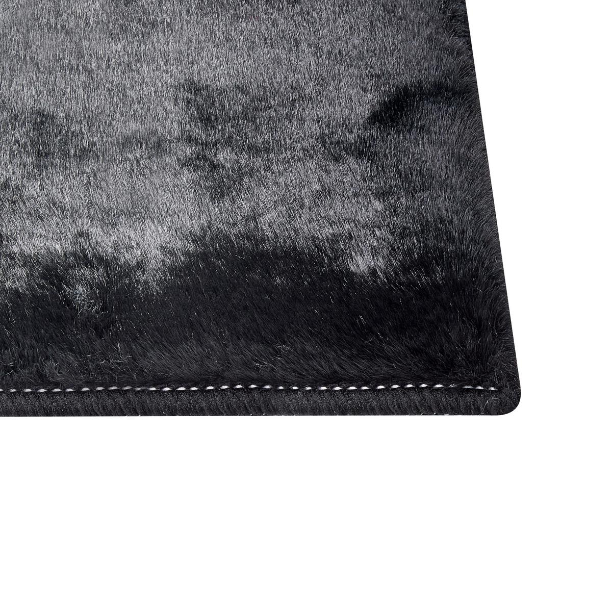 SHAGGY-KUNSTFELLTEPPICH Mirpur 230/160 cm - Grau, Kunststoff (160/230cm) - Beliani