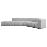 ECKSOFA modulares Sofa Tilmo-L1 - 399x194x70 cm Hellgrau - Hellgrau, Holzwerkstoff/Textil (399/194cm) - ALTDECOR