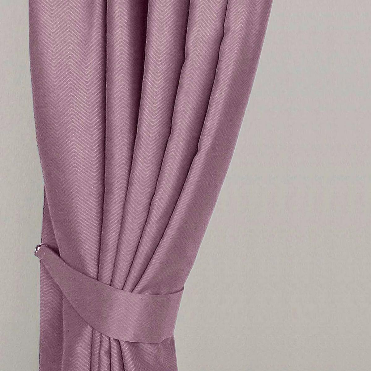 RAFFHALTER Fischgrät 2er-Set - Rosa, Textil (13/66cm) - Homescapes