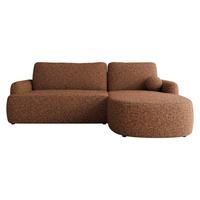 ECKSOFA Loridu, Seite: Rechts - Messingfarben/Schwarz, Holz/Kunststoff (250/174cm) - MIRJAN24