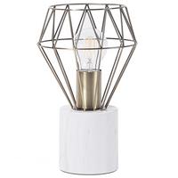 TISCHLAMPE Mooni 17/17/28 cm - Messingfarben, Metall (17/17/28cm) - Beliani