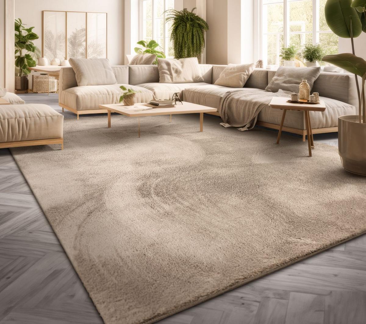 FLACHWEBETEPPICH Beige 100 x 200 cm - Beige, Kunststoff (100/200cm) - TT Home