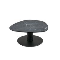 COUCHTISCH Cemile 80x80x39 höhenverstellbar Anthrazit/Marble Grigio - Schwarz, Keramik (80/80/39cm) - 58aufmkessel
