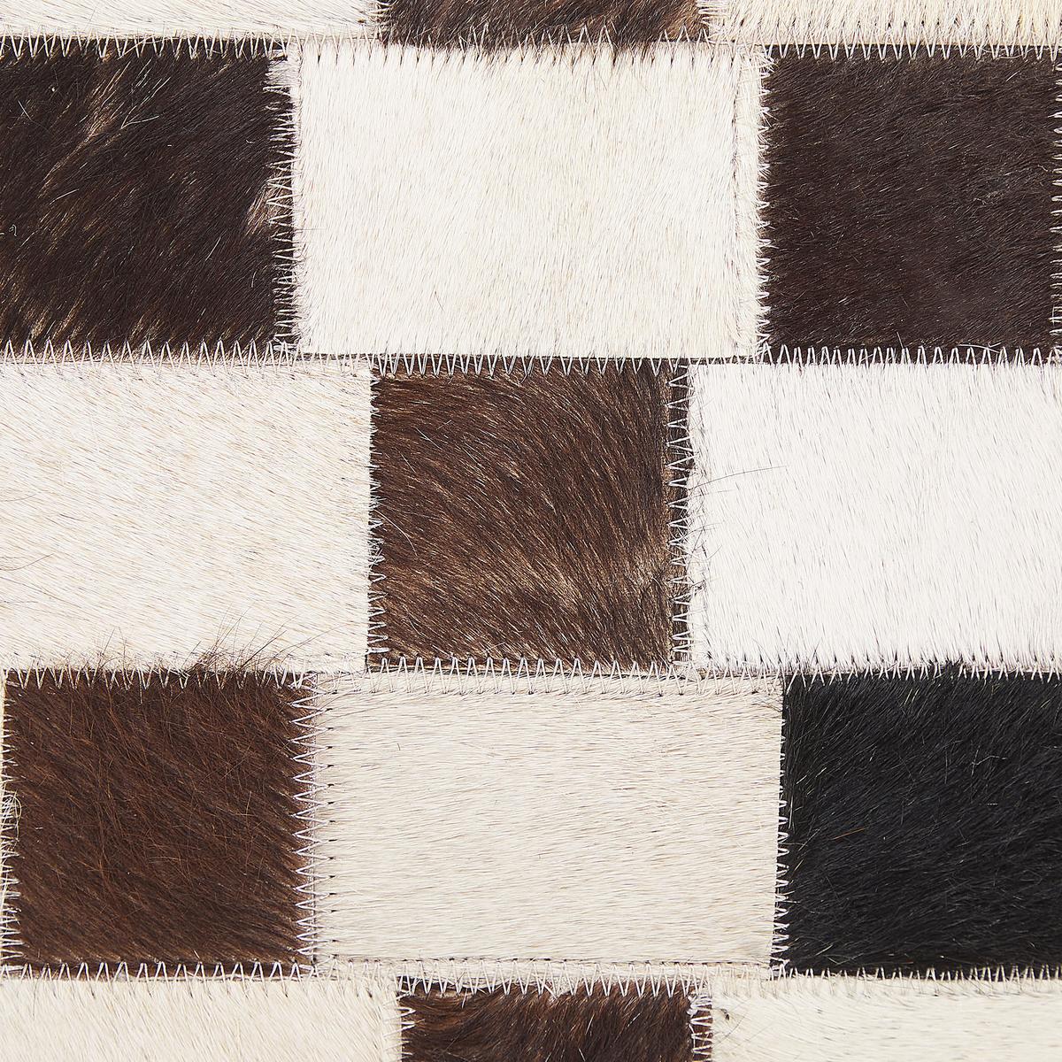 PATCHWORK-TEPPICH Kayabey 230/160 cm - Braun, Fell (160/230cm) - Beliani