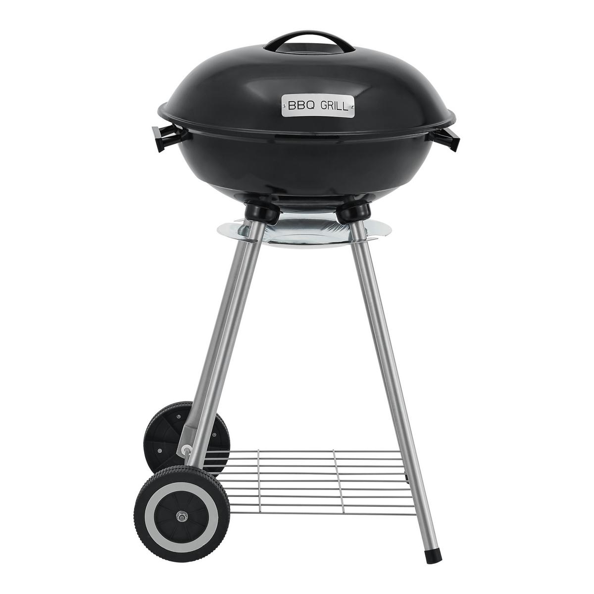 RUNDGRILL Apricena - Schwarz, Metall (48/80cm) - casa.pro