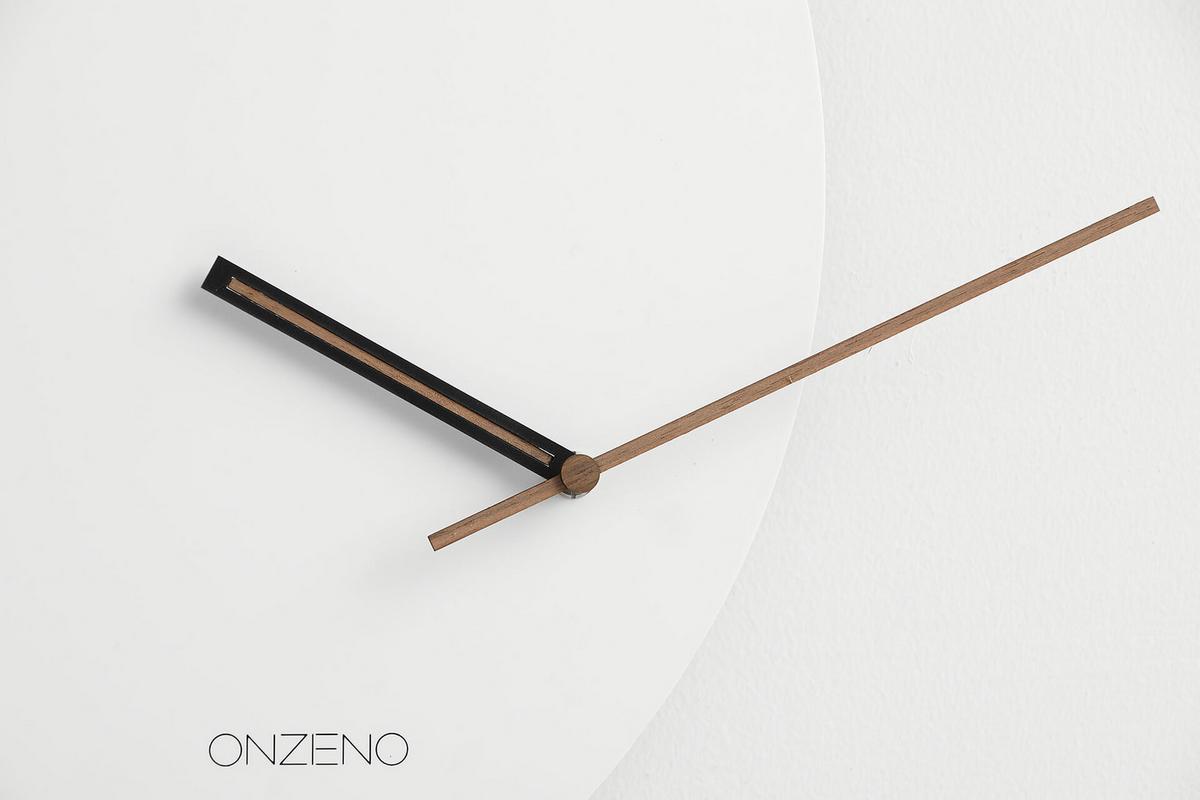WANDUHR Design Weiß 60/53 cm - Weiß, Holzwerkstoff/Kunststoff (60/53/1cm) - ONZENO