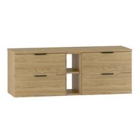 WASCHTISCHUNTERSCHRANK 140.6cm Astrid Holz - Braun, Holzwerkstoff (140.6/52.2/46.5cm) - Petits-meubles