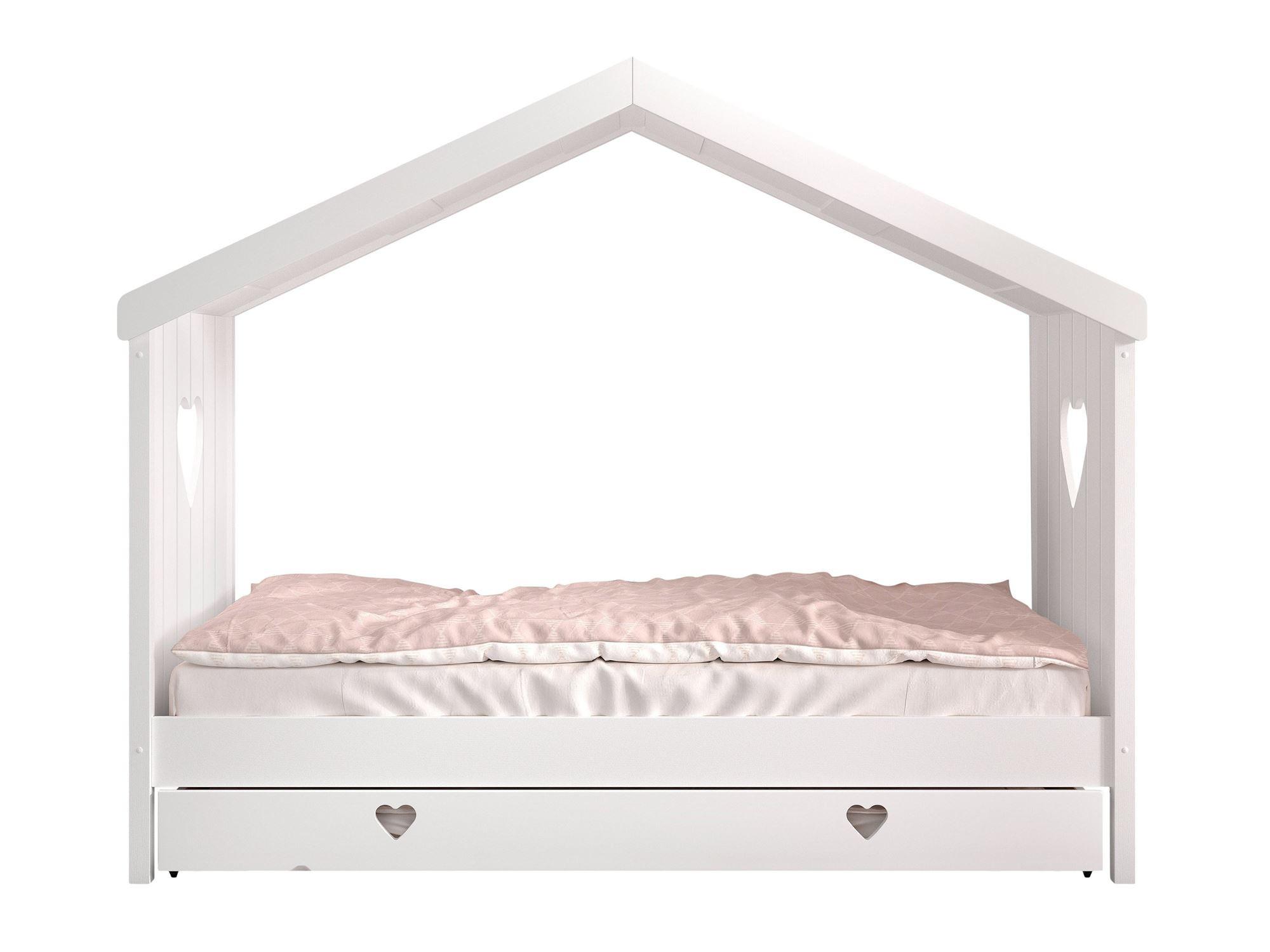 HAUSBETT Kamila 3 213x172x99 aus Massivholz+MDF in Weiß - Weiß, Holz (90/200cm) - 58aufmkessel