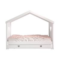 HAUSBETT Kamila 3 213x172x99 aus Massivholz+MDF in Weiß - Weiß, Holz (90/200cm) - 58aufmkessel