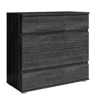 KOMMODE Portland Esche Schwarz 91/84/42 - Schwarz, Holzwerkstoff (91/84/42cm) - RAUMHIRSCH FURNITURE