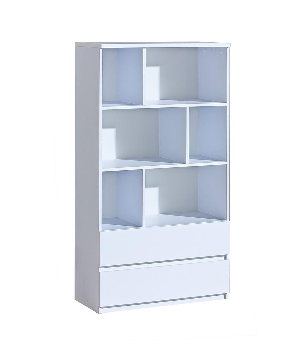 BÜCHERREGAL KRYOS 80,1/150,7/40 cm Wohnzimmerregal Hochschrank Regal Weiß - Weiß, Holzwerkstoff (80.1/150.7/40cm) - MASSENO
