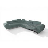 ECKSOFA Bastien Relax - Blau, Holzwerkstoff/Textil (260/330cm) - Fun Möbel