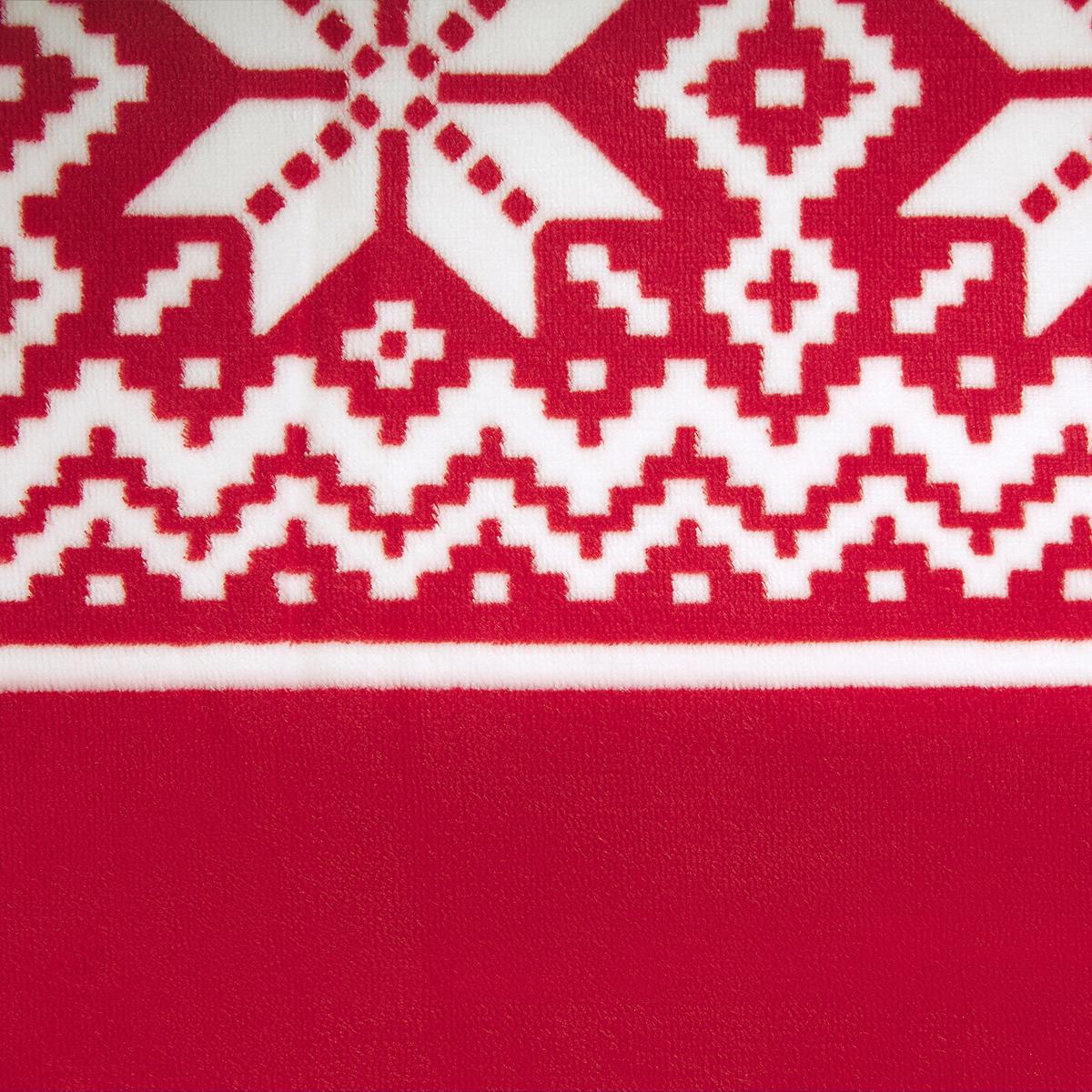 DECKE Rot Vantaa 150/200 cm - Rot, Textil (150/200cm) - Beliani