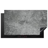 HERDABDECKPLATTE Beton - Schiefer - Grau -Betonstruktur Ceranfeldabdeckung 90x52 cm - Grau, Kunststoff (90/52/0.2cm) - MuchoWow