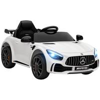 ELEKTRO-KINDERAUTO, Mercedes, 3-5 km/h, Fernbedienung, Licht & Musik, Weiß - Weiß, Kunststoff/Metall (108/67/46cm) - AIYAPLAY