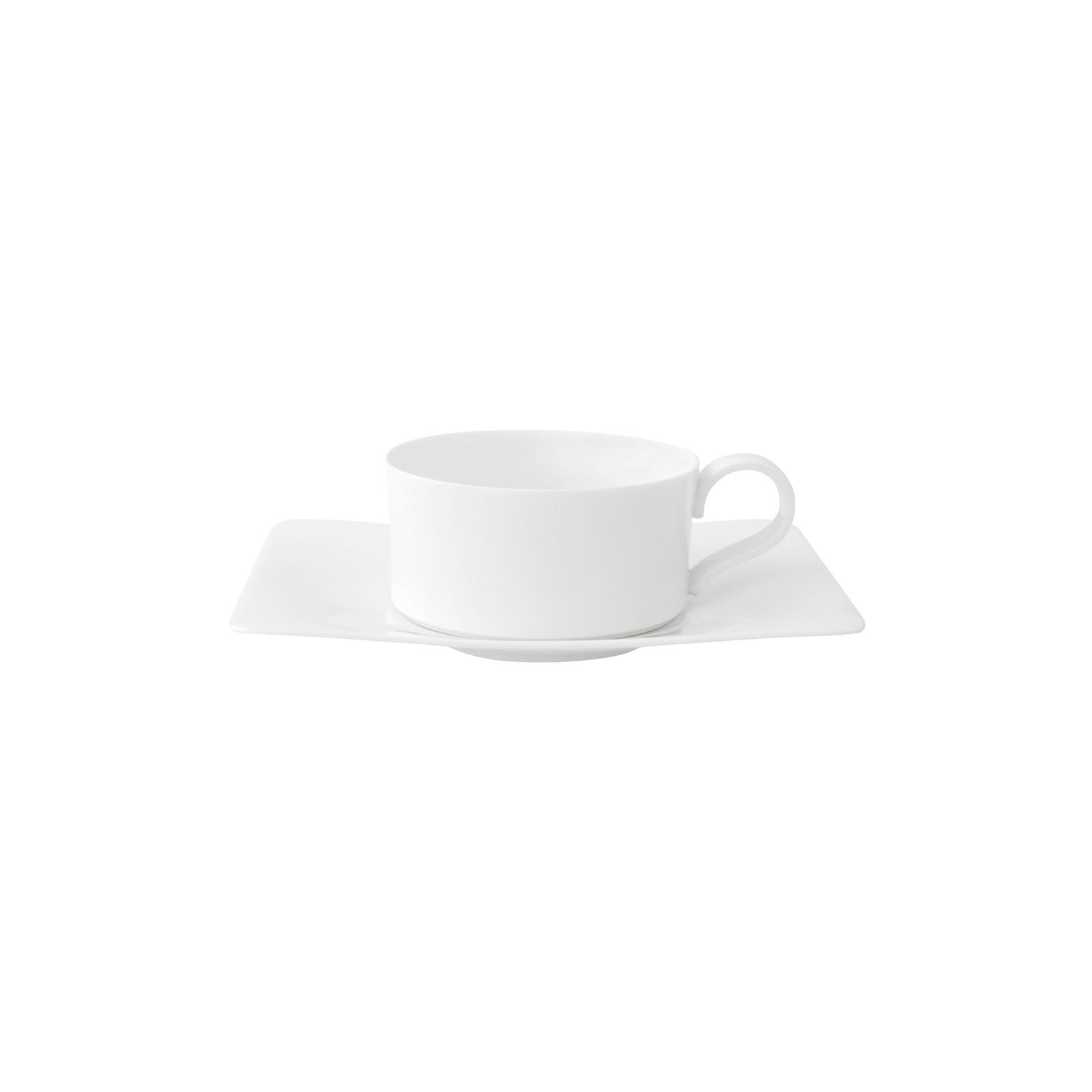 TEETASSE MIT UNTERTASSE Modern Grace weiß 150 ml - Weiß, Keramik (14/6.7/17cm) - Villeroy & Boch
