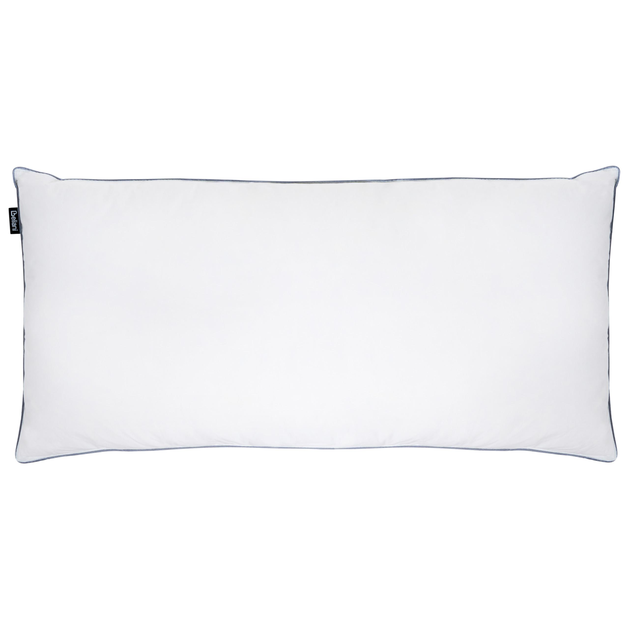 KOPFKISSEN Weiß Hoch 40/80 cm Teide - Weiß, Naturmaterialien (80/40cm) - Beliani