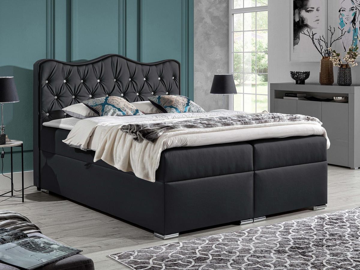 BOXBETT Sultan - H3 - Grau, Holz (160/200cm) - MIRJAN24