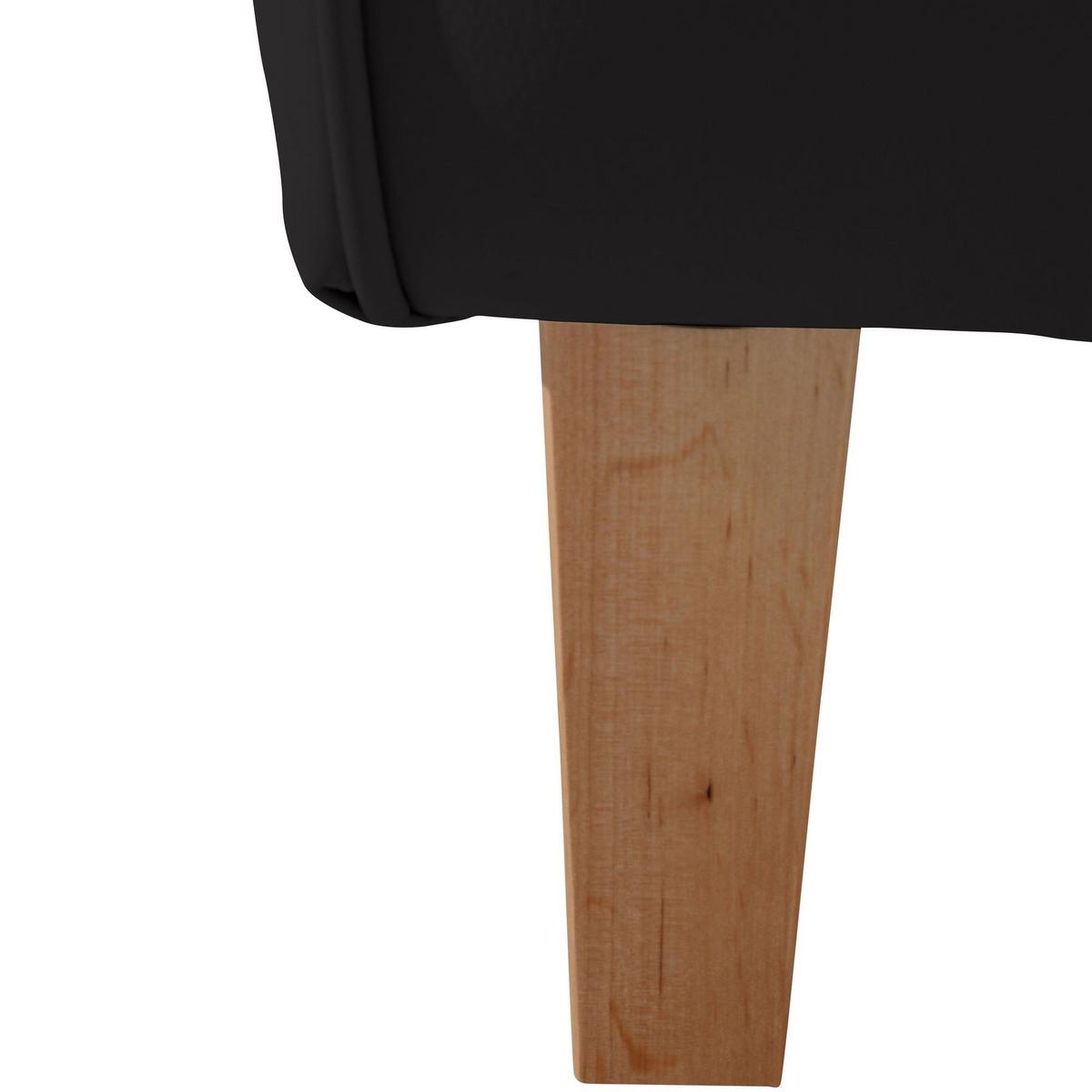 OHRENSESSEL Karlen Bezug Kunstleder Buche natur / schwarz - Buchefarben/Schwarz, Kunststoff (86/103/77cm) - 58aufmkessel
