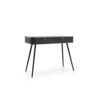 KONSOLENTISCH ZENZERO 103/80/49 cm mit Schubladen, Schwarz - Schwarz, Holzwerkstoff (49/103/80cm) - MASSENO