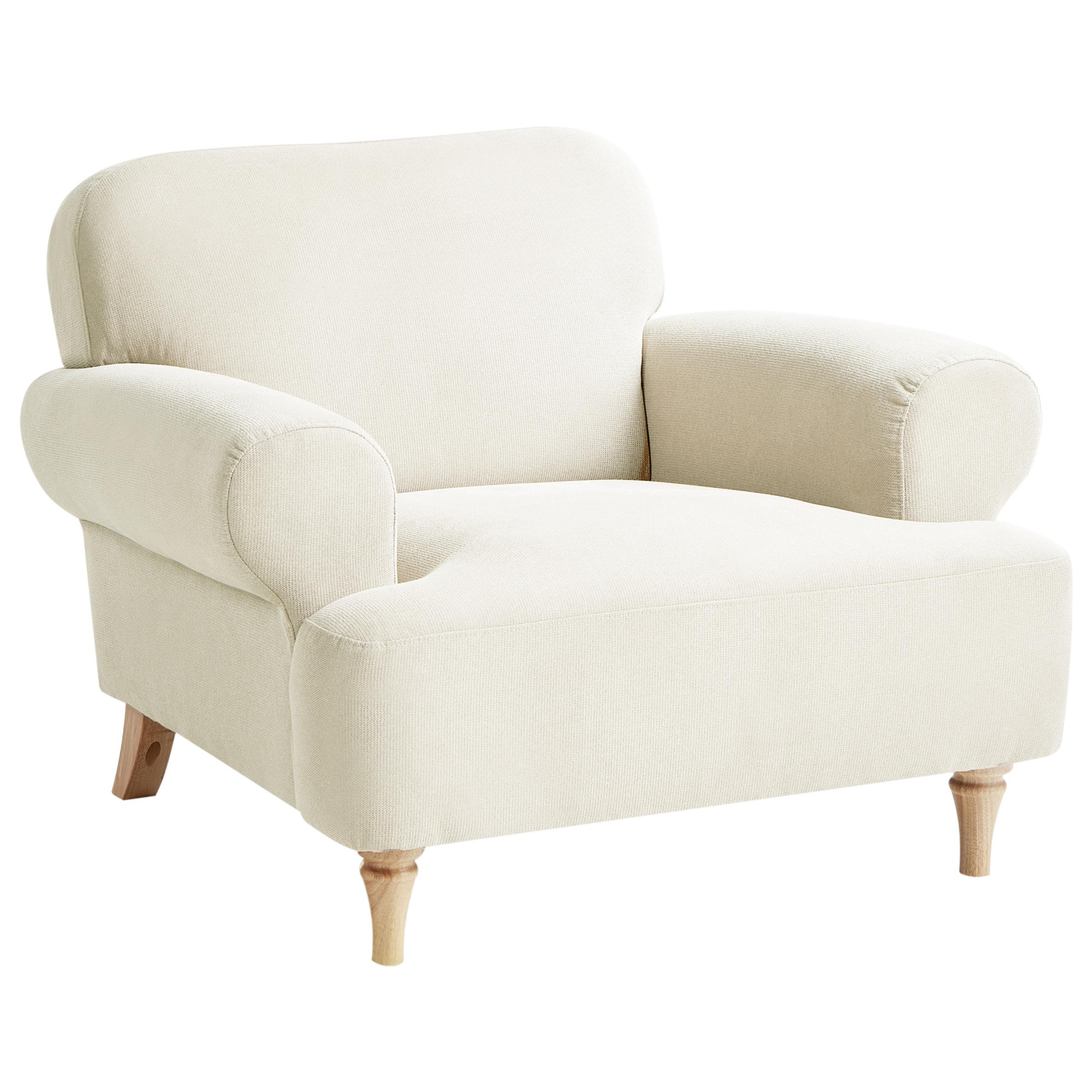 SESSEL Hellbeige Kiberg - Beige/Braun, Textil (103/83/98cm) - Beliani